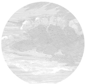 KEK Amsterdam Carta da parati panoramica Engraved Clouds 1 Circle - S - 1.425m