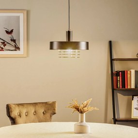 Alfa Lampada a sospensione Beryt Pro in metallo nero/oro