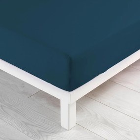 Lenzuolo con angoli blu scuro in jersey 90x190 cm Jersy – douceur d'intérieur