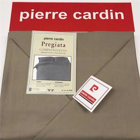 Completo Lenzuola Matrimoniale Pierre Cardin in Percalle di Puro Cotone Pregiata