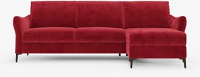 Dalia divano letto angolare con vano contenitore - materasso alto 18 cm in raffinato tessuto smacchiabile T30