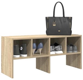 Scarpiera Impilabile Rovere Sonoma 89,5x30x40 Cm /