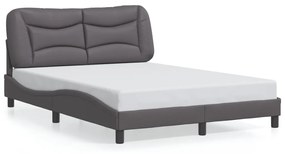 Giroletto Con Luci Led Grigio 120x200 Cm İn Similpelle /