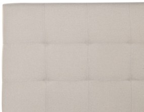 Letto matrimoniale contenitore tessuto beige 140 x 200 cm LORIENT Beliani