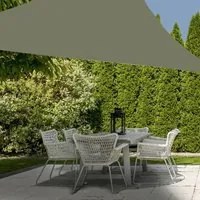 ProGarden Vela Parasole 3x3x3 m Verde a Triangolo 447576