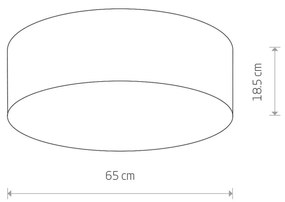 Nowodvorski Lighting Plafoniera Cameron, grigio, Ø 65 cm