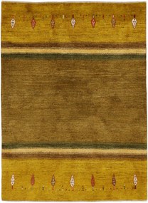 Gabbeh Tappeto 150x200 Verde (Iran) Annodato A Mano