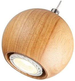 Lampada a sospensione con cavo 1xGU10/10W/230V Ø 11 cm massello/frasino