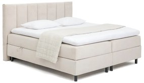 Letto boxspring beige con contenitore 180x200 cm Elva Bold Line – Bonami Selection