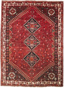 Shiraz Tappeto persiano 230x310 Rosso (Iran) Annodato A Mano