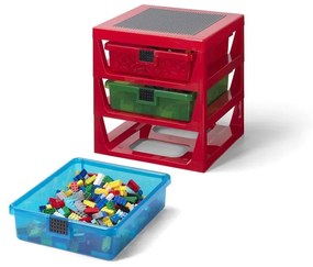 Organizzatore rosso con 3 cassetti Storage - LEGO®