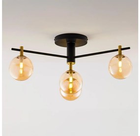 Jupiter 2031 - Lampadario a plafone FIGARO 4xG9/10W/230V nero/oro/beige