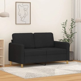Divano A 2 Posti Nero 120 Cm İn Tessuto /