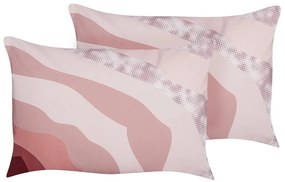 Set di 2 cuscini da esterno rosa 40 x 60 cm CAMPEI Beliani