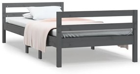 Giroletto grigio 75x190 cm in legno massello di pino
