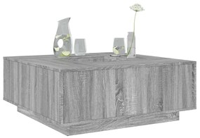 Tavolino Salotto Grigio Sonoma 100x100x40 Cm Legno Multistrato /