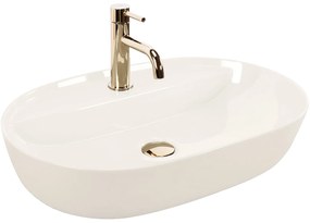 Lavabo da appoggio REA Aura 61 Ecru Shiny