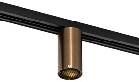 Faretto moderno bronzo scuro per sistema a binario monofase GU10 50mm - Iconic Ruby Honey
