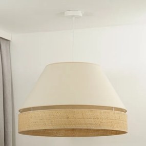 Duolla - Lampadario a sospensione con filo YUTE AVIGNON 1xE27/15W/230V diametro 60 cm color crema/beige