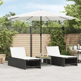 Ombrellone Giardino Con Palo İn Acciaio Bianco 324x324x247 Cm /