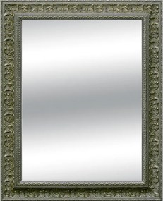 Specchio rettangolare in legno argento 97 x 137 cm