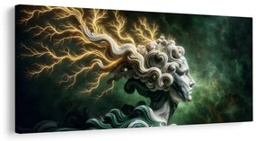Quadro su tela – Donna mistica con fulmini nei capelli