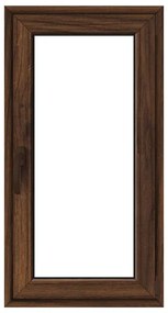 Finestra in PVC effetto legno noce L 60 x H 120 cm, 1 anta apertura a destra