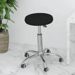 Sedia Da Ufficio Girevole Nera İn Similpelle /