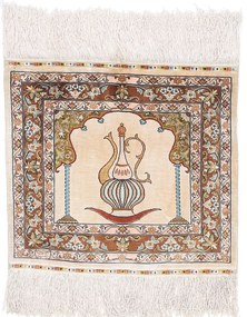 Hereke Tappeto 50 x 40 Rosa (Tacchino) Annodato A Mano