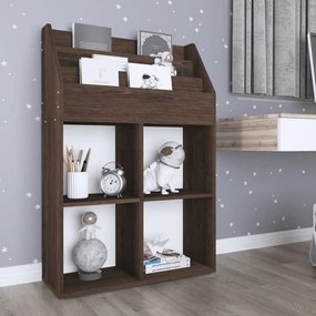 Portariviste Per Bambini Rovere Fumo 71x30x114 Cm Multistrato /