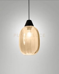 Edison 3519-59-365 vetro cognac piccolo completo di cavo x kit luci