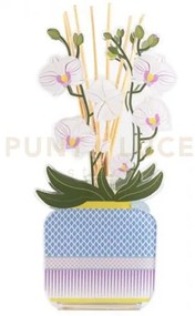 Livinia profumatore per ambienti in plexiglass decorato orchidea co...