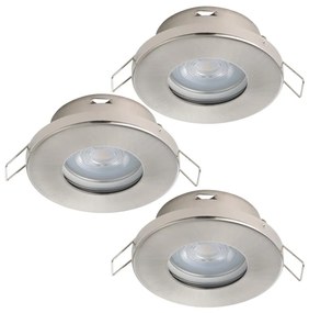Eglo 901761 - SET 3xLED Lampada da bagno FAVAZZINA 1xGU10/4W/230V IP44 cromo