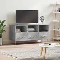 Mobile Porta TV Grigio Cemento 102x36x50 cm Legno Multistratocod mxl 104311