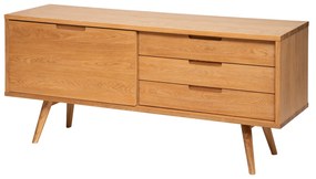 Credenza 3 cassetti in legno 160x72x44 cm Digha