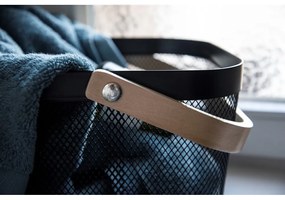 Organizzatore da bagno nero con manico in bambù Bambusa - Wenko