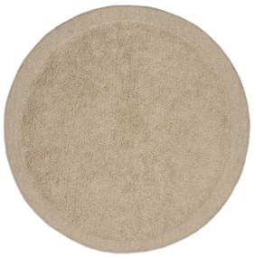 Kave Home - Tappeto rotondo Marely di lana beige Ã˜ 200 cm