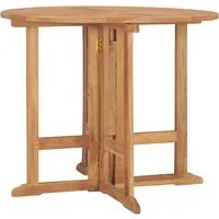 Tavolo da Giardino Pieghevole 90x75 cm in Massello di Teak 315446