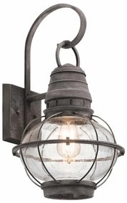 Applique classico chic da esterno KL-BRIDGEPOINT-L grigio IP44 1X E27 ELSTEAD
