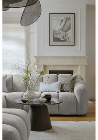 Divano angolare grigio chiaro (con penisola a destra/a U) Shell – Miuform