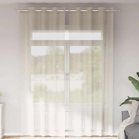 Tende İn Voile Con Occhielli 2 Pz Crema 140x300 Cm /