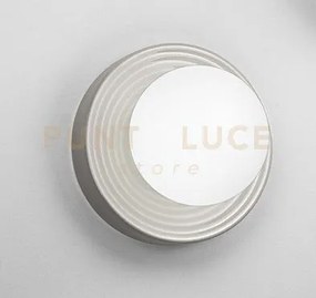 Applique in vetro e ceramica grigio ceramic 1 luce attacco g9
