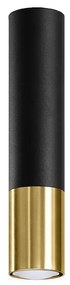 Sollux SL.0951 - Faretto LOOPEZ 1xGU10/10W/230V nero/oro