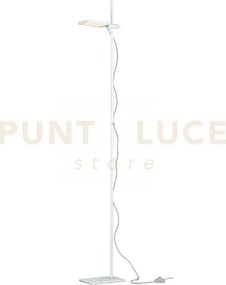 Piantana led book bianca 18w 1820lm 3000k 25x16x182cm orientabile