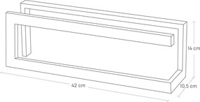 Supporto per pantofolaio in metallo bianco Line - YAMAZAKI