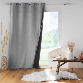 Tenda fonoassorbente grigio chiaro 140x260 cm Jupiter - douceur d'intérieur