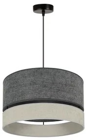 Duolla - Lampadario a sospensione con filo DOUBLE 1xE27/15W/230V diametro 40 cm grigio