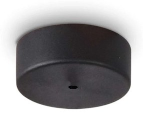 Ideallux rosone magnetico 1 luce 1e nero