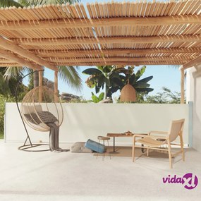 vidaXL Tenda Laterale Retrattile per Patio 117x600 cm Crema