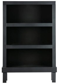 Libreria nera in pino massiccio 107x160x39 cm Bonk – WOOOD